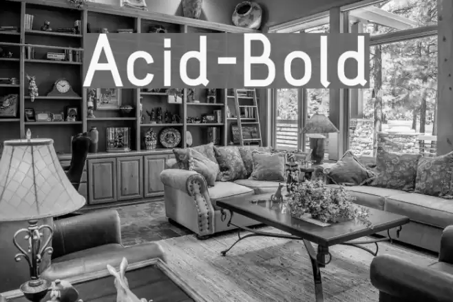 Acid-Bold Fonte examples