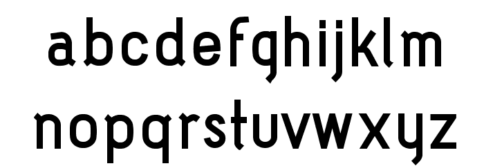 Acid-Bold Font LOWERCASE