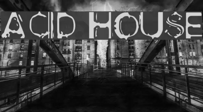 Acid House Шрифта examples