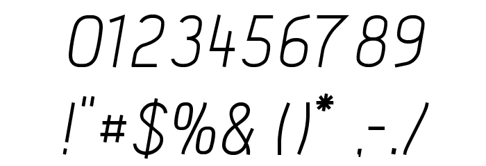 Acid-Italic Font OTHER CHARS