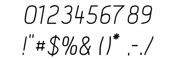 Acid-Italic Font OTHER CHARS