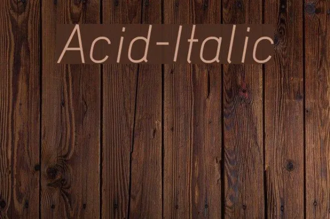 Acid-Italic Example 2