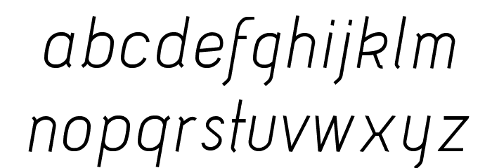 Acid-Italic Font LOWERCASE