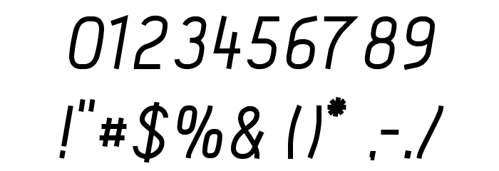 Acid Medium Italic Шрифта ДРУГИЕ символов