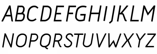 Acid Medium Italic Polices MAJUSCULES