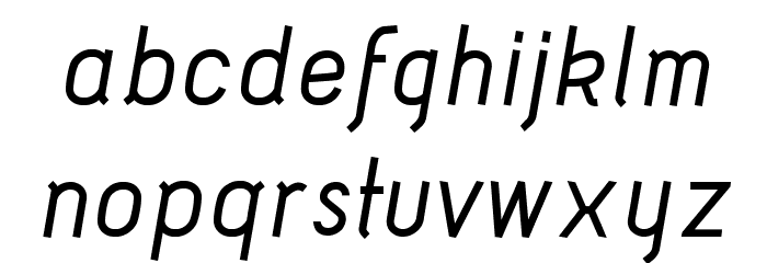 Acid Medium Italic Шрифта строчной