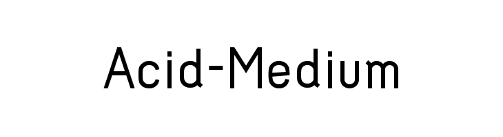 Acid-Medium Font