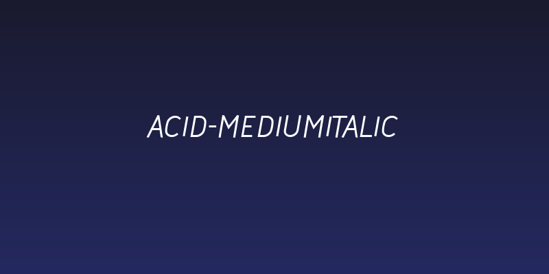 Acid-MediumItalic Social Header