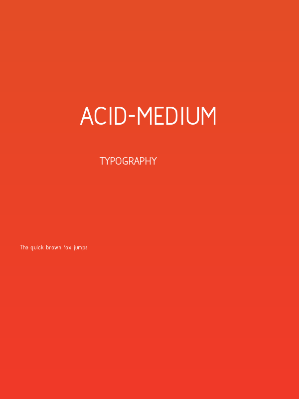 Acid-Medium Poster