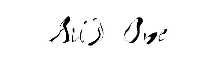 Acid One  免费字体下载