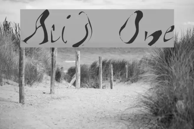 Acid One Font examples