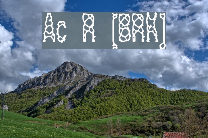 Acid Reflux [BRK] 字体 examples