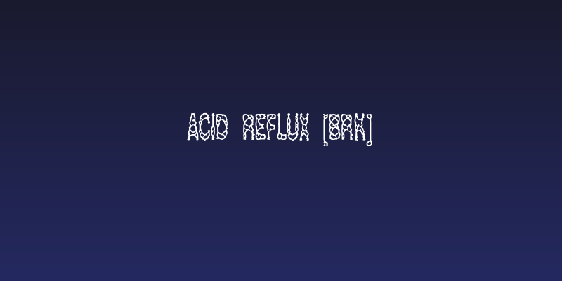 Acid Reflux [BRK] Social Header