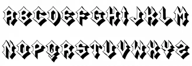 Acid Regular Polices MAJUSCULES