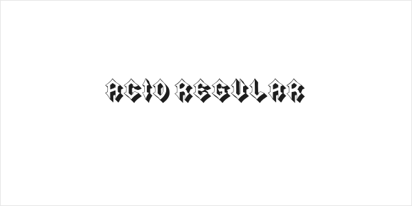 Acid Regular Logo