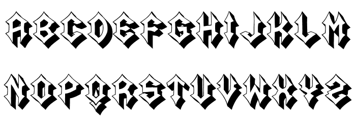 Acid Regular Font LOWERCASE