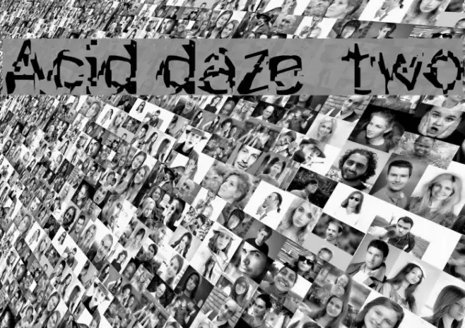 Acid daze  two Font examples