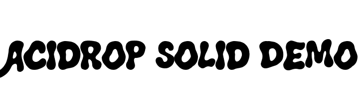 Acidrop Solid Demo  नि: शुल्क फ़ॉन्ट्स डाउनलोड