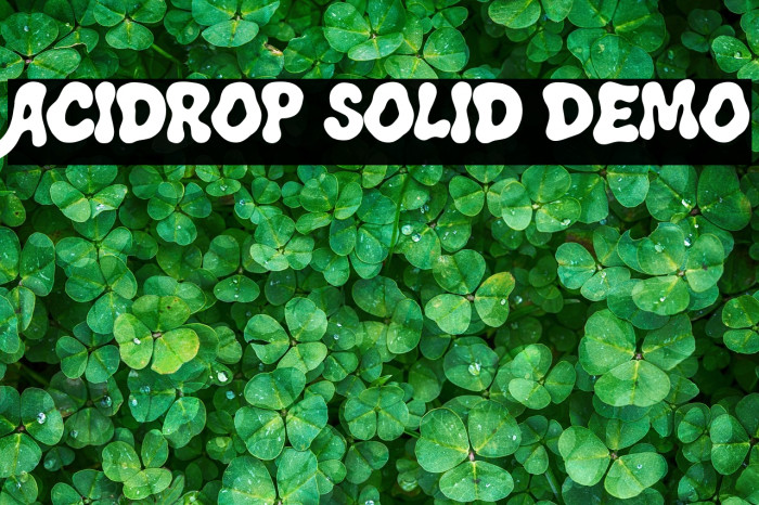 Acidrop Solid Demo Example 2