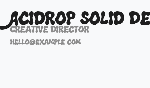 Acidrop Solid Demo Business Card