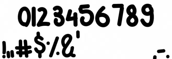 Acids Font OTHER CHARS