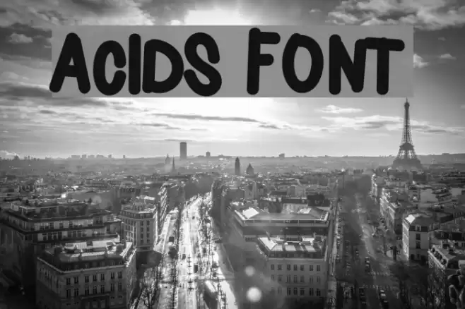 Acids Font examples