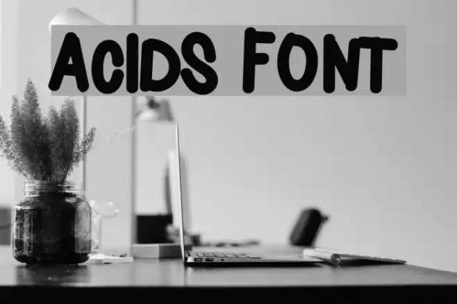 Acids Font examples