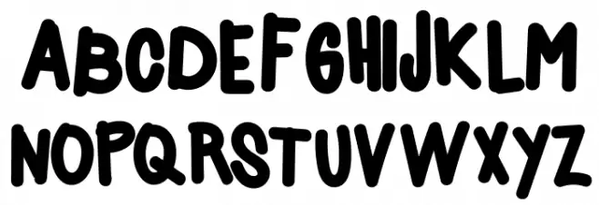 Acids Font LOWERCASE