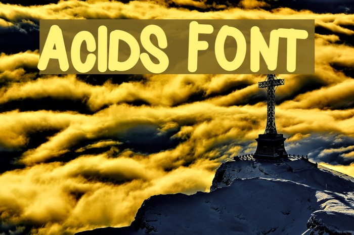 Acids Font examples