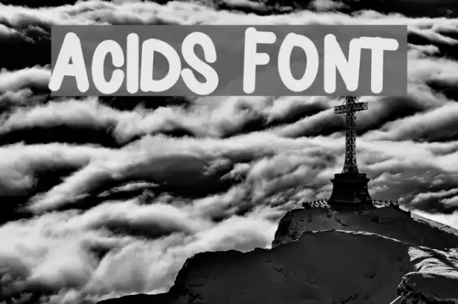 Acids Font examples