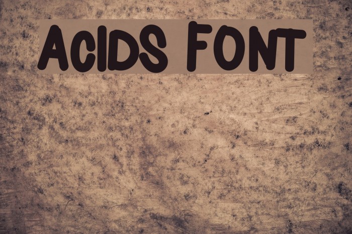 Acids Font examples