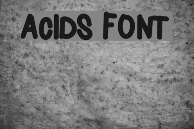 Acids Font examples