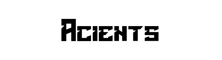 Acients  免费字体下载