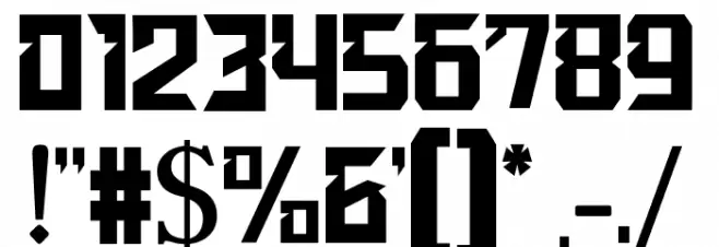 Acients Font OTHER CHARS