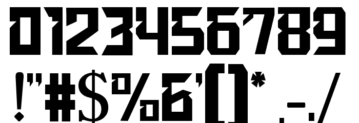Acients Font OTHER CHARS