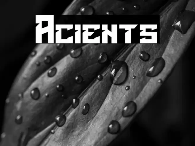 Acients Font examples