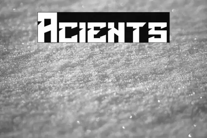 Acients Font examples