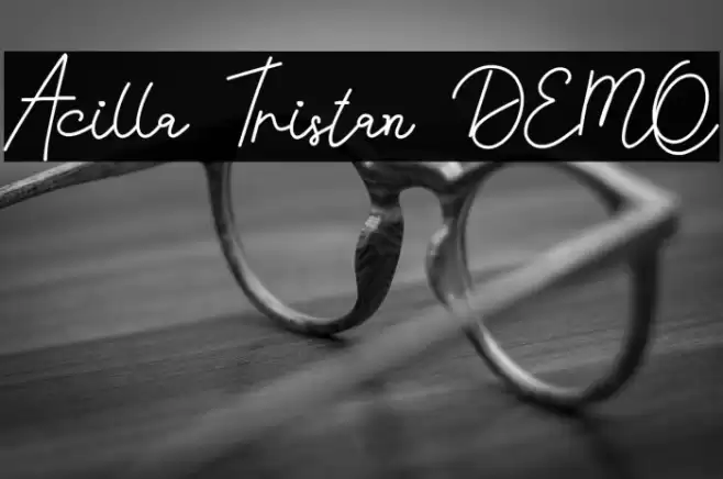 Acilla Tristan DEMO Font examples