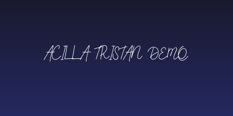 Acilla Tristan DEMO Social Header