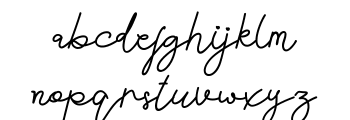 Acilla Tristan DEMO Font LOWERCASE