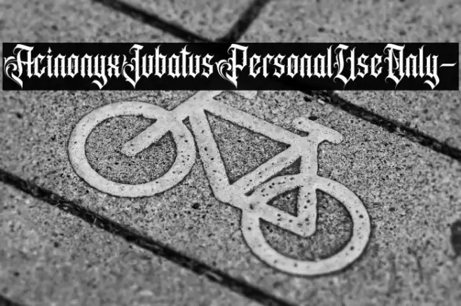 AcinonyxJubatusPersonalUseOnly- Fonte examples