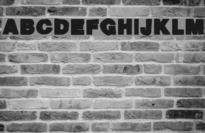 Ack-ack-fat Font examples