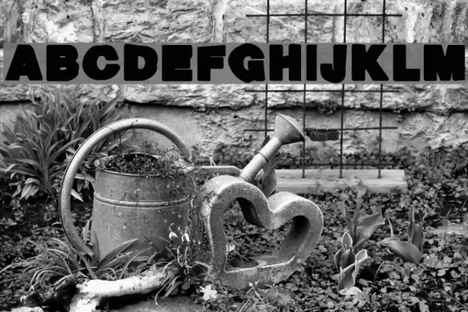 Ack-ack-fat Font examples