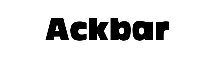 Ackbar Font