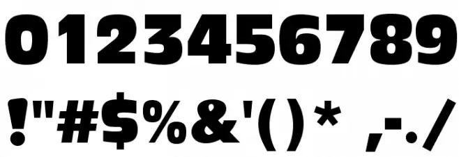 Ackbar Font OTHER CHARS