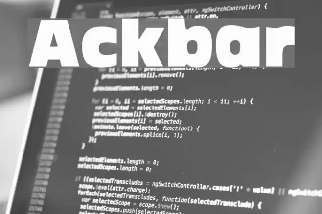 Ackbar Font examples