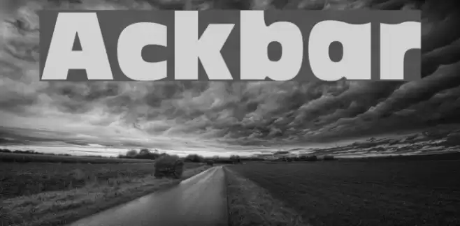 Ackbar Font examples