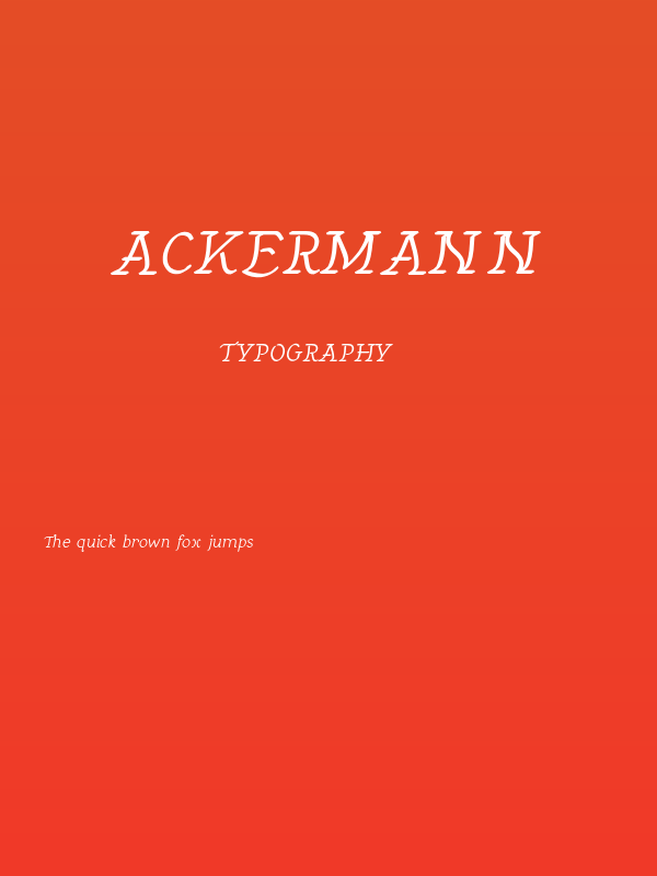 Ackermann Poster