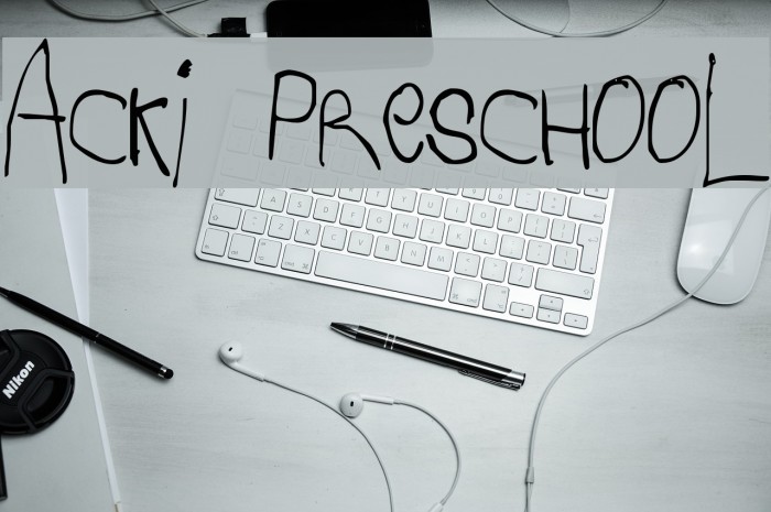 Acki Preschool Font examples