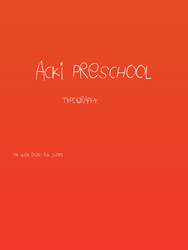 Acki Preschool Poster